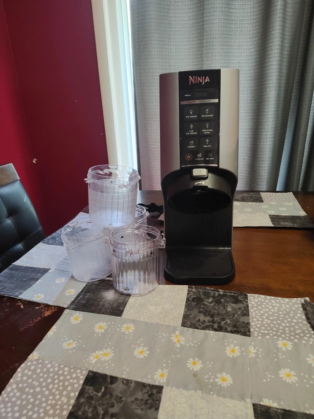Ninja Creami Ice Cream Maker with Containers. Please Read Description!